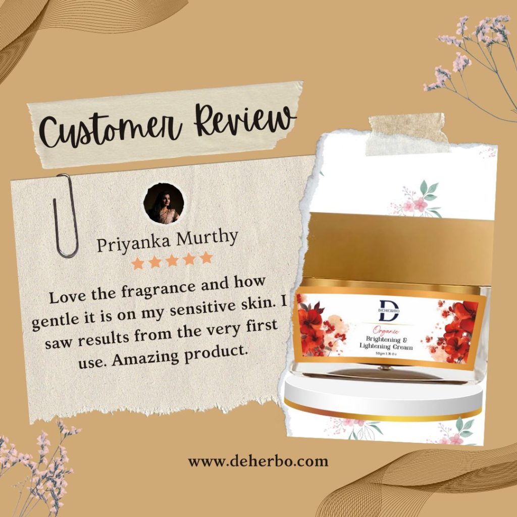 Brightning cream customer review - Deherbo